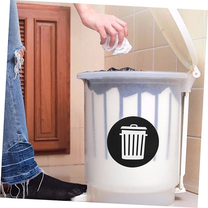 DOITOOL 12pcs Trash Can Recycling Labels Garbage Bin Stickers for Easy Waste Sorting Self-Adhesive Decals for Indoor Outdoor Use