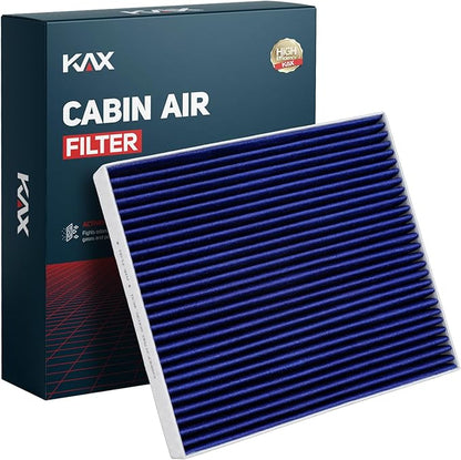 KAX Premium Cabin Air Filter with Dual Active Carbon, CF10381 Replacement for Hyundai Sonata 2006-2010, Santa Fe 2007-2009, Azera 2006-2008, Kia Optima 2006-2010, Carnival 22-24, Superior Filtration