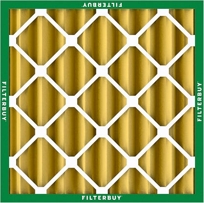 Filterbuy 24x24x4 Air Filter MERV 11 Superior Pet & Allergy Defense (6-Pack), Electrostatic Pleated HVAC AC Furnace Filters Replacement, Made in USA (Actual Size: 23.38 x 23.38 x 3.63)