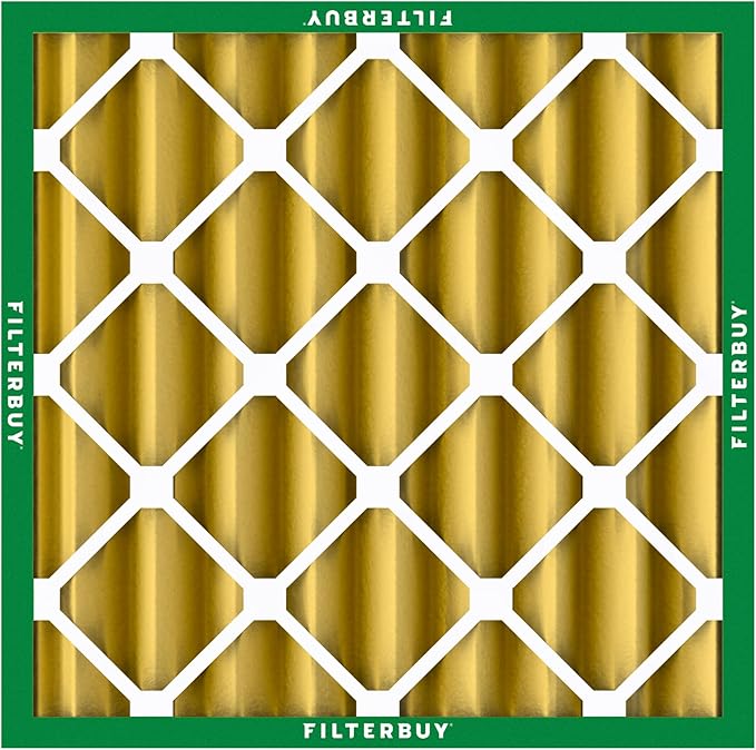 Filterbuy 20x20x4 Air Filter MERV 11 Superior Pet & Allergy Defense (2-Pack), Electrostatic Pleated HVAC AC Furnace Filters Replacement, Made in USA (Actual Size: 19.50 x 19.50 x 3.63)