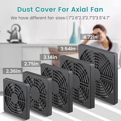 Wathai 4 Pack 90mm Fan Filters for PC Case Fan Dust Filter Cover Computer Mess