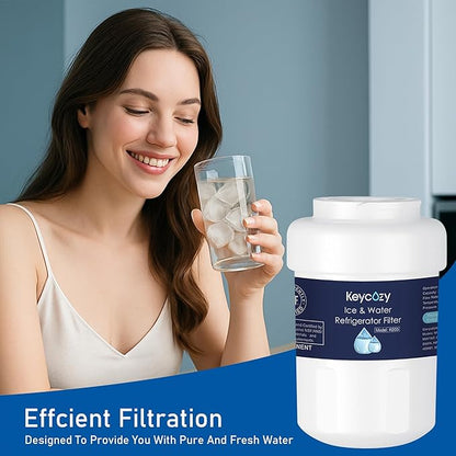 K003 Refrigerator Water Filter Replacement for GE MWF, martWater MWFP, MWFA, GWF, HDX FMG-1, WFC1201,WFC1201, RWF1060, 197D6321P006, PC75009,Kenmore 9991,GSE25GSHECSS, PSHS6PGZBESS (1)