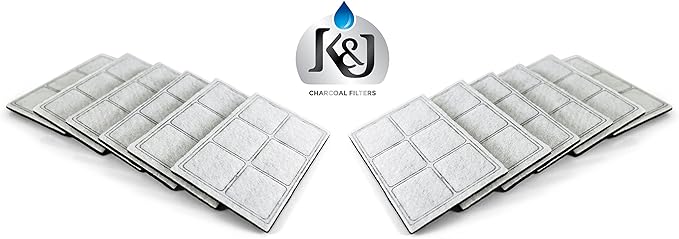 K&J 12-Pack of Drinkwell Platinum Compatible Premium Charcoal Water Filters