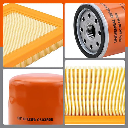 6485 Maintenance Kit 2-Pack for 16-26kW Air Cooled Standby Generators (999cc Engine) | Double Value Bundle with 070185E Oil Filters, 0J8478S Air Filters, RC12YC Spark Plugs | 1-Year Warranty