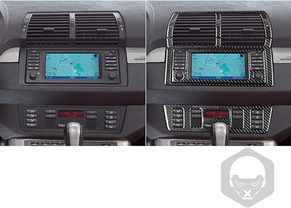 Carbon Fiber Interior Full Compatible with BMW X5 Centre Console Set A5 pcs-1