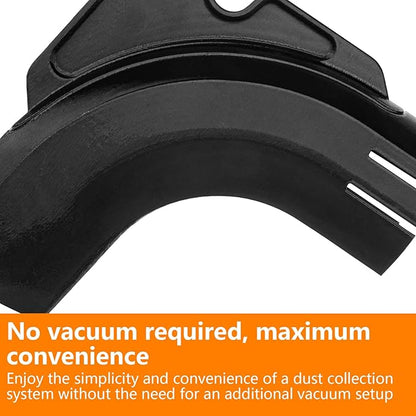 Compatible with Dewalt DWS780 Miter Saw Accessories,for Miter Saw Dust Collector, Fits Standard 5-Gallon Bucket, No Vacuum Needed,Pure Gravity-Based Dust Collection