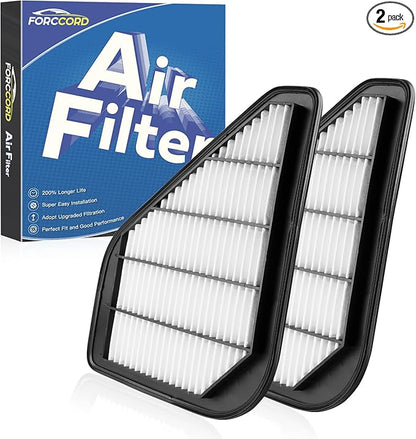 2-PACK Engine Air Filter CA10110 Replacement for Chevrolet Traverse 2009-2017, GMC Acadia 2007-2016, Buick Enclave 2008-2017, Outlook 2007-2010 Air Filter 15278634 Car Accessories