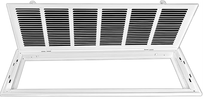 Venti Air Steel Return Air Filter Grille with MERV 11 Filter Pre-Installed - Removable Face/Door for 1 inch Filters - HVAC Duct Cover Grill (2-3 Business Day Delivery) (HFG3014F)