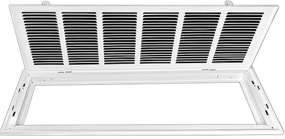 Venti Air Steel Return Air Filter Grille with MERV 11 Filter Pre-Installed - Removable Face/Door for 1 inch Filters - HVAC Duct Cover Grill (2-3 Business Day Delivery) (HFG3014F)
