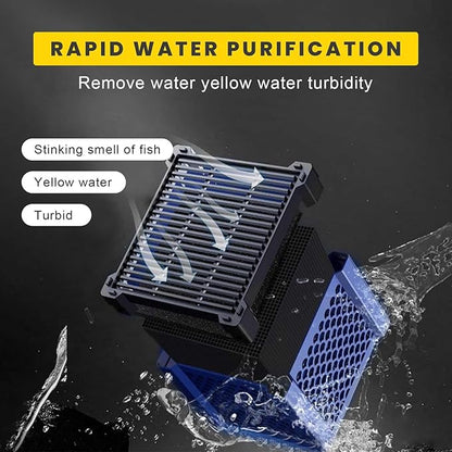 Water Trough Filter 2.0 Eco Aquarium Water Purifier Cube with Honeycomb Charcoal for Fish Tanks, Horse Troughs, Livestock & Stock Tanks