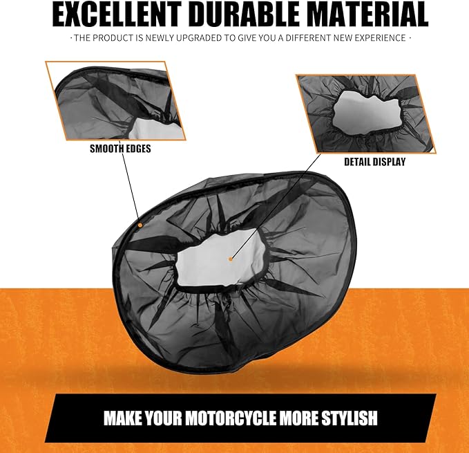 Waterproof Dustproof Air Filter Rain Sock Cover Fit for Harley Sportster XL 1200 883 Dyna Softail Street Glide Road King FLHR FLHX 114 Engine Intake Protection Accessory