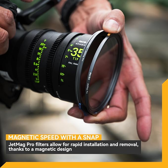 NiSi - JetMag Pro 82MAG Natural Night, Magnetic Light Pollution Reduction Lens Filter for Night and Astrophotography, Nano Waterproof Coated, Optical Glass, Ultra-Slim Frame - Lens Adapter Required