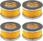 AYLIFU-4PCS Air Compressor Intake Paper Filter Elements Piston Type Air Replacement Filter Element Air Compressor accessories（65 * 41 * 38mm)