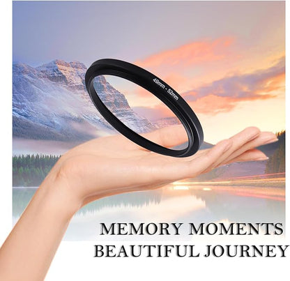 49-52mm Step-Up Ring Adapter, 49mm to 52mm Step Up Filter Ring for 49mm Lens Mount 52mm for DSLR Lenses and ND UV CPL IR Filters （49-52mm）