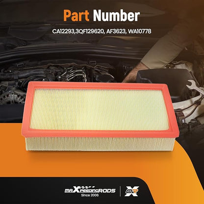 maXpeedingrods CA12293 Engine Air Filter for Volkswagen Atlas 2018-2024, Atlas Cross Sport 2020-2024, Replacement for 3QF129620, AF3623, WA10778