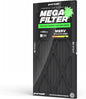 PuroAir MegaFilter - 12x24x1 Air Filter MERV 13 Activated CarbonTech Defense - Heavy Duty 3 Layer Furnace Filters Allergens, Pollen, Dust, Pet Dander, Smoke, Odors - HVAC Air Filter 12x24x1 (1-Pack)