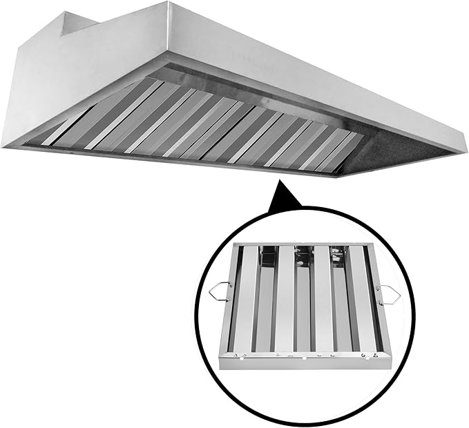 New Star Foodservice 54316 Stainless Steel Hood Filter, 16" W x 20" H