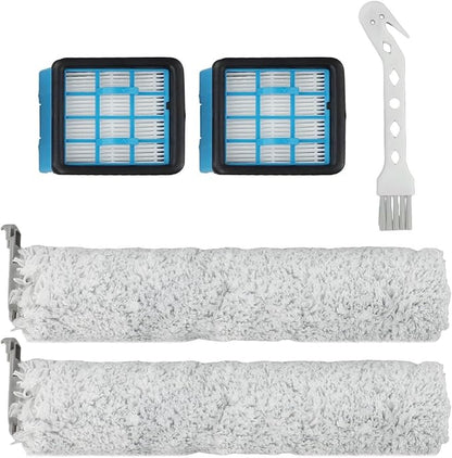 Crosswave-Omniforce Brush Rolls And Filters, Fit For Bissell For CrossWave For OmniForce 3912N | 4046 Floor Scrubber, Wet Dry Vacuum Cleaner, Washable And Reusable