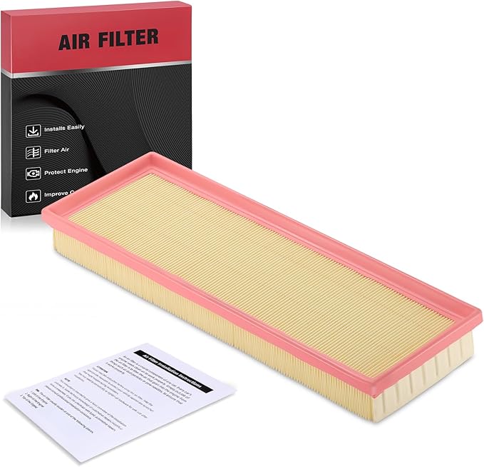 BDFHYK Engine Air Filter Compatible with Fiat 2012 2013 2014 2015 2016 2017 500 1.4L l4, Replace# CA11109, 68073648AA, AF5199, A3648