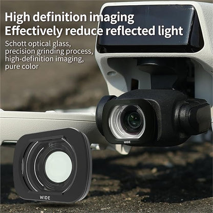 Compatible for DJI Flip - Lens Wide-Angle Filter Set (CPL, Night, ND32/64/128, 1/4 Black Mist, Waterproof)(D)