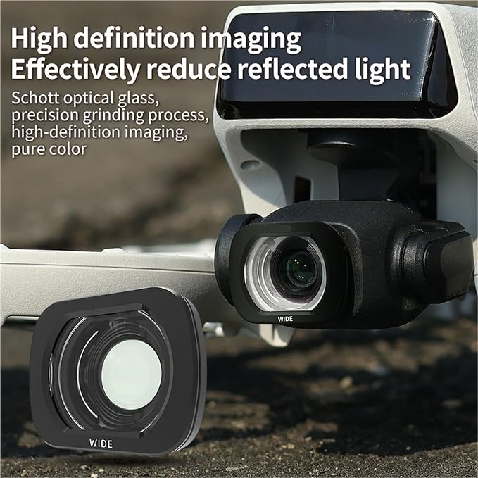 Compatible for DJI Flip - Lens Wide-Angle Filter Set (CPL, Night, ND32/64/128, 1/4 Black Mist, Waterproof)(E)