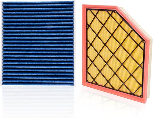 Cabin Air Filter and Engine Air Filter Fit for CADILLAC CT4 2.0L/2.7L(2026-2020), CT5 2.0L(2026-2020) Activated Carbon Cabin Filter Replacement CF11966 84498926