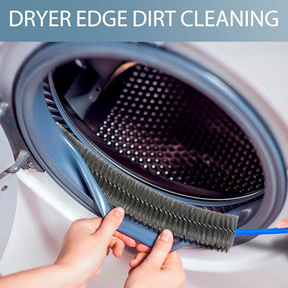 Dryer Vent Brush and Refrigerator Coil Cleaning Brush - Professional Appliance Cleaning Brush Set Dryer Vent Brush Kit with Long Handle for Lint Trap, Condenser, Radiator,grout brush for Deep Cleaning