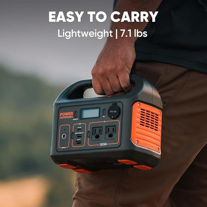 Jackery Solar Generator 300, 293Wh Power Station with 40W Solar Panel, 300W Pure Sine Wave AC Outlet for RV Outdoors Camping Travel Blackout