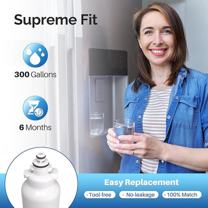 ICEPURE ADQ73613401 Refrigerator Water Filter Replacement for LG LT800P,ADQ73613401, ADQ73613403, ADQ73613402, LSXS26326S, LMXC23746S Kenmore 9490 4PACK