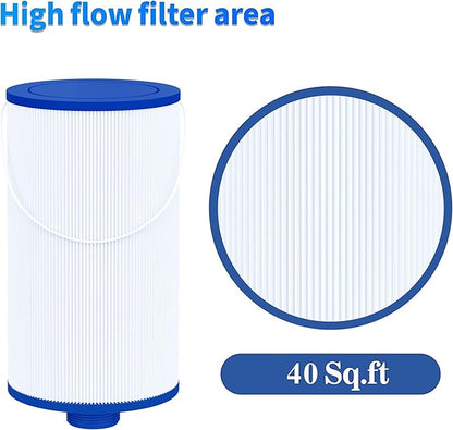 Cryspool® 2402 Filter Compatible with Watkins 303279, FC-2402, Free Flow and Lifesmart Hot Tub Filter, 1 1/2" Finer Thread Spa Filter Cartridge, 1 Pack