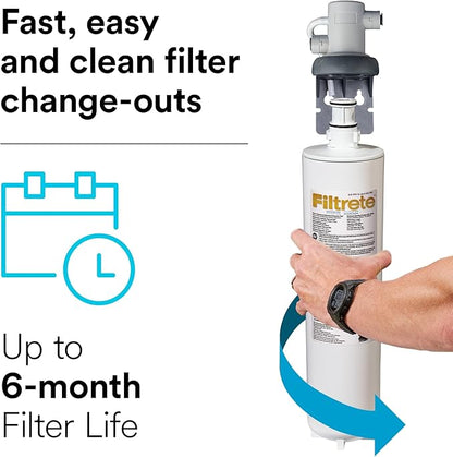 Filtrete Advanced Under Sink Quick Change Water Filtration Filter 3US-PF01, for use with 3US-PS01 System | (Pack of 2)