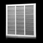 18x18 Air Return Grille(Duct Opening Size),Air Return Vent Cover,Flat Vent Cover,Rejillas De Aire Acondicionado Para Casa,Return Air Grilles,Outer Dimensions:19.75"Wx19.75"H(18"W x 18"H, Duct Opening)