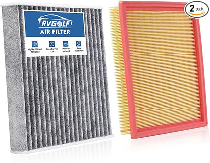 Engine+Cabin Air Filters Fit 2022 2023 2024 2025 2026 Nissan Pathfinder＆INFINITI QX60 (ALL ONLY FIT 3.5L) Engine Air Filter Replacement Accessories 272775NA1A 16546-6TA0A
