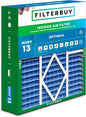 Filterbuy 20x25x5 Air Filter MERV 13 Optimal Smoke & Allergy Defense (1-Pack), Pleated HVAC AC Furnace Filters for Amana, Coleman, Goodman, Maytag, York, and More (Actual Size: 20.19 x 25.31 x 5.25)