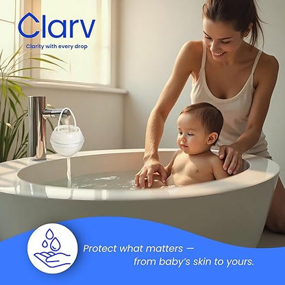 Bath Filter for Tub Faucet - Lasts up to 12 Months, Removes Chlorine & Fluoride, Softens Water for Healthier Skin, Hair & Nails
