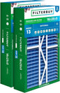 Filterbuy 16x25x5 Air Filter MERV 13 Optimal Smoke & Allergy Defense (2-Pack), Pleated HVAC AC Furnace Filters for Amana, Coleman, Goodman, Maytag, York, and More (Actual Size: 15.38 x 25.50 x 5.25)