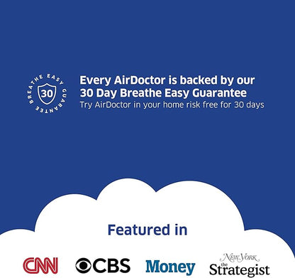 AIRDOCTOR AD5500 HEPA and VOC Air Purifier for Extra Large Spaces & Open Concepts with UltraHEPA, Carbon & VOC Filters - Captures particles 100x Smaller than HEPA Standard (AirDoctor 5500)