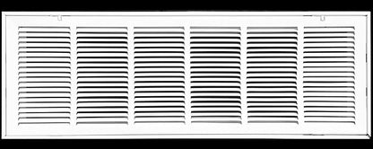 HVAC Premium 36 x 6 Duct Opening Steel Return Air Filter Grille, for 1-inch Filter, Removable Door, Flat Stamped HVAC Vent Cover Grille, Outer Dimensions 38.5 x 8.5
