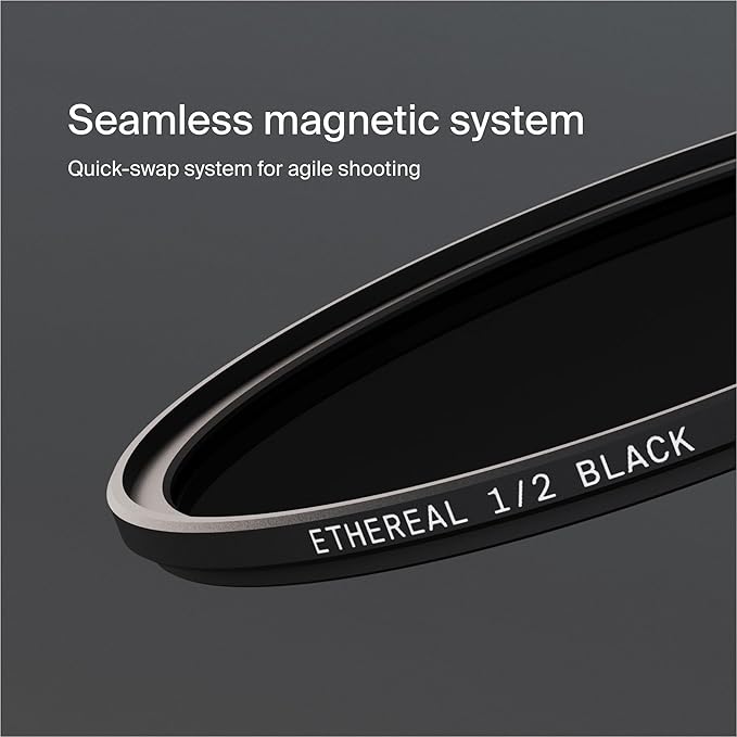 Urth 82mm Magnetic Ethereal Black Mist ½ Diffusion Lens Filter (Plus) — Cinematic Effect, 20-Layer Nano-Coated Light Dispersing Particles