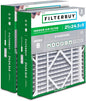 Filterbuy 21x24.5x5 Air Filter MERV 8 Essential Dust & Allergy Defense (2-Pack), Electrostatic Pleated HVAC AC Furnace Filters for Rheem, Ruud, and Protech (Actual Size: 20.63 x 24.13 x 4.38)