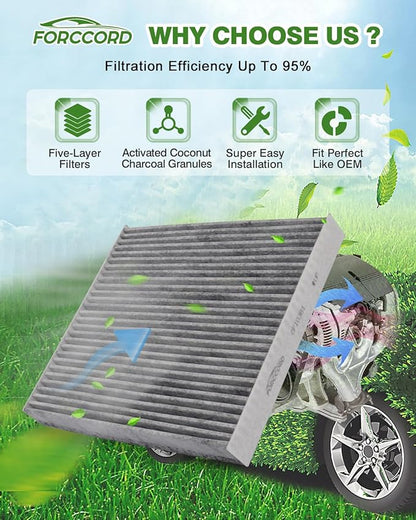 Cabin Air Filter and Engine Air Filter Fit for Enclave 24-18, Cadillac XT5 24-17, XT6 25-20, Blazer 24-19, TRAVERSE 23-18, GMC ACADIA 23-17 Filter Replacement CF11966 CA12166 Accessories