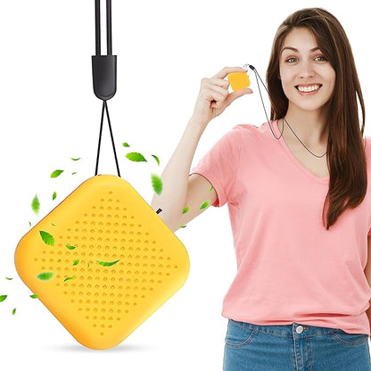 Portable Air Purifier for Travel, Gym, Office, Car – Wearable/Neckless Filterless Ionic Purifier, 50 Million Ions/cm³ for Dust,Asthma,Allergies, Odor Removal – 600 mAh Rechargeable