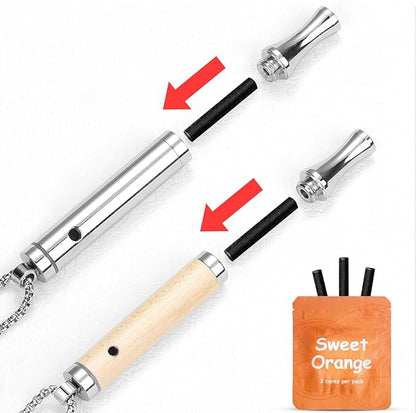 ASTOFLI Quit Smoking Breathing Necklace for Adults: Adjustable Air Outlet Breathing Necklace to Quit Smoking and Vape - Air Inhaler Stop Smoking Aids Fidget for Stress Anxiety Relief with Flavor Pack