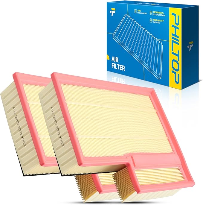 PHILTOP Engine Air Filter, CA11946 2PCS Compatible with Ford Transit-250, Transit-350/HD, Transit-150 2015-2026, 3.2T/3.5T/3.7T, L5/V6