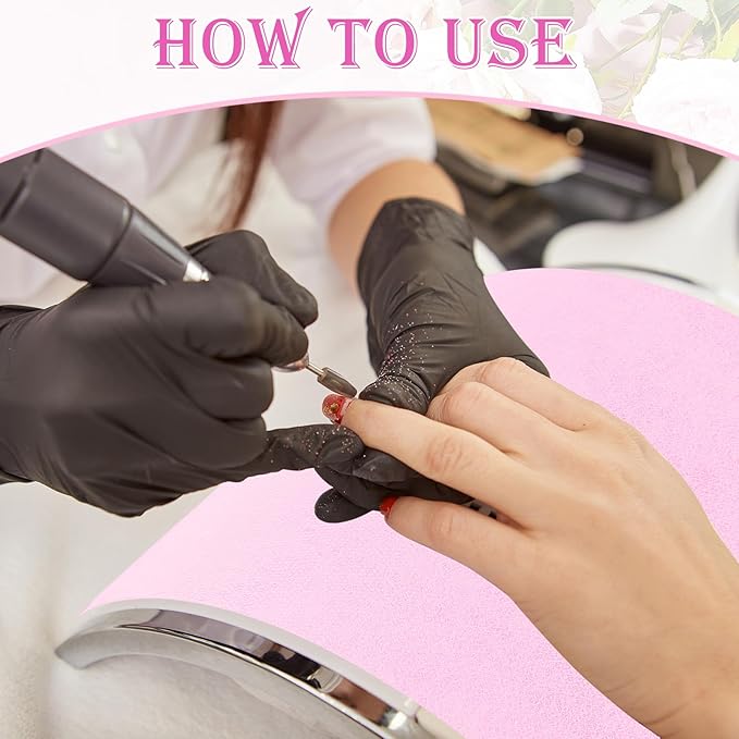 400 Sheets Nail Dust Collector Filter Paper Disposable Nail Dust Suction Collector Filters Paper Sheets Portable for Salon Spa Tech Supplies Accessories (Pink)