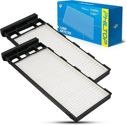 PHILTOP Cabin Air Filter w/Activated Carbon, Compatible with CF11180 Nissan Pathfinder 1997-2004, Altima 1998, 1999, 2000, 2001, INFINITI QX4 1997-2003, G20 1999-2002, Filter Up Dust Pollen Odor