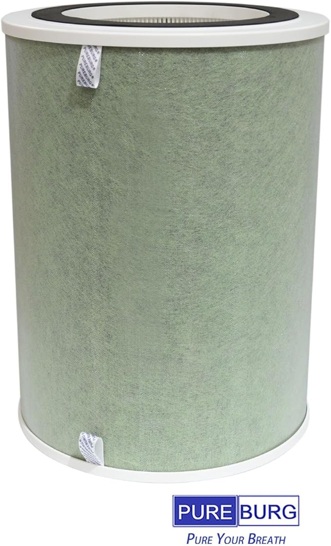 PUREBURG Replacement Filter Compatible with Grovpure Aspen Air Purifier,H13 HEPA 3-Stage Filtration Activated Carbon Air Clean