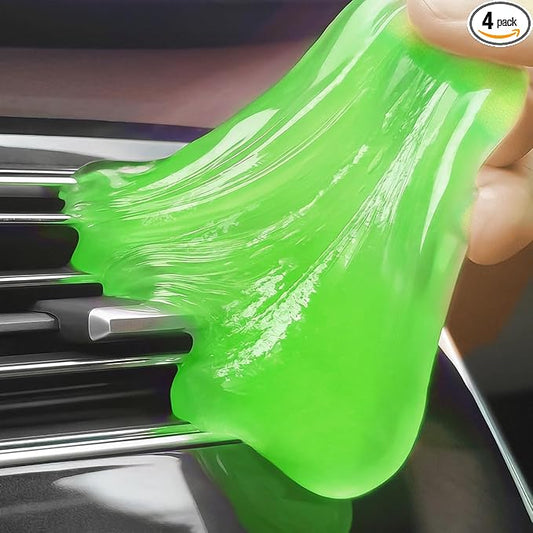 Car Cleaner Gels 4 Pack, Universal Dust Cleaner Putty Cleaner Slime, Cleaning Gel for Interior Detailing PC Keyboard, Auto Detailing Tools Car Cleaning Supplies Gift for Men Women, 320g