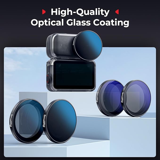 SmallRig Nano Filter Kit Only for DJI Osmo Nano, Includes CPL Polarizing Filter, ND16, ND32, and ND64 Filters