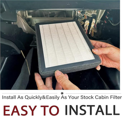 Cabin Air Filter for Toyota 4Runner Highlander RAV4 Tundra Camry Corolla Prius Sienna Avalon (2010-2019) Lexus ES RX NX Subaru Outback,Dual layer Air Filter Replacement with Activated Carbon